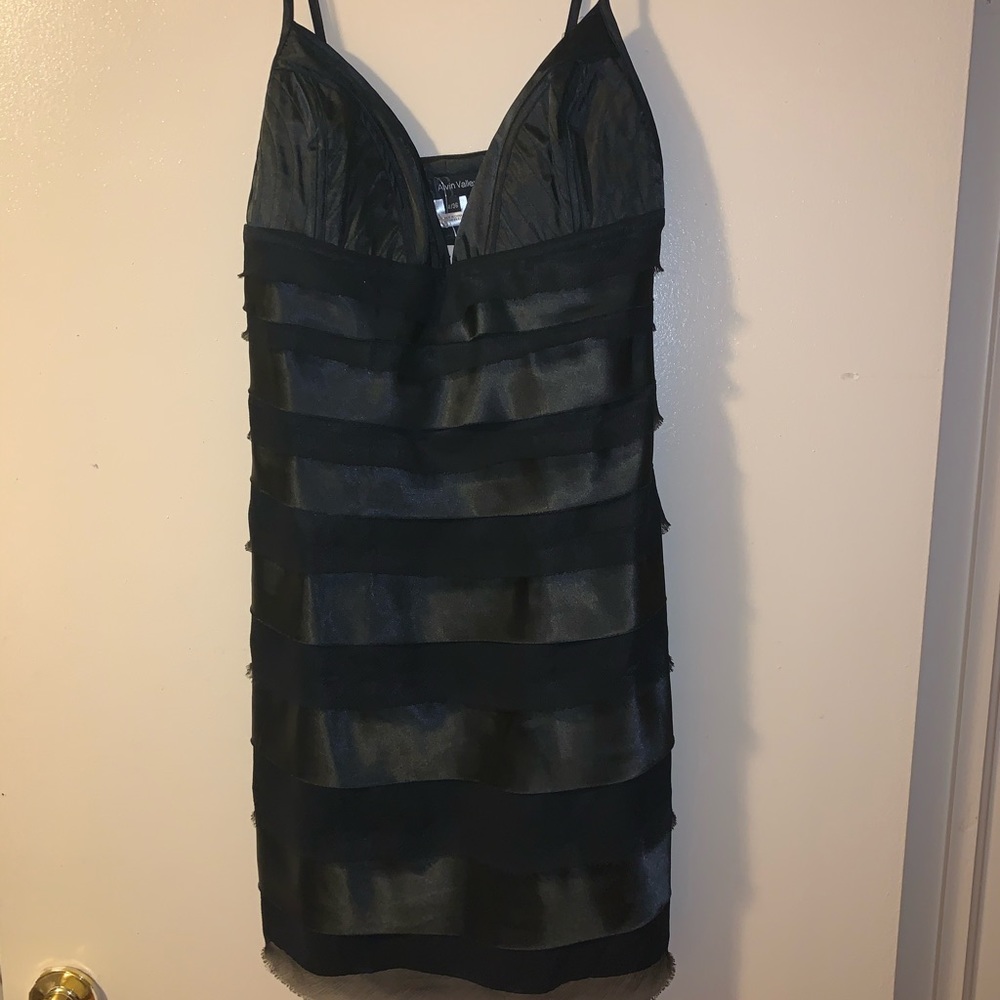 Alvin Valley silk black dress NWT
